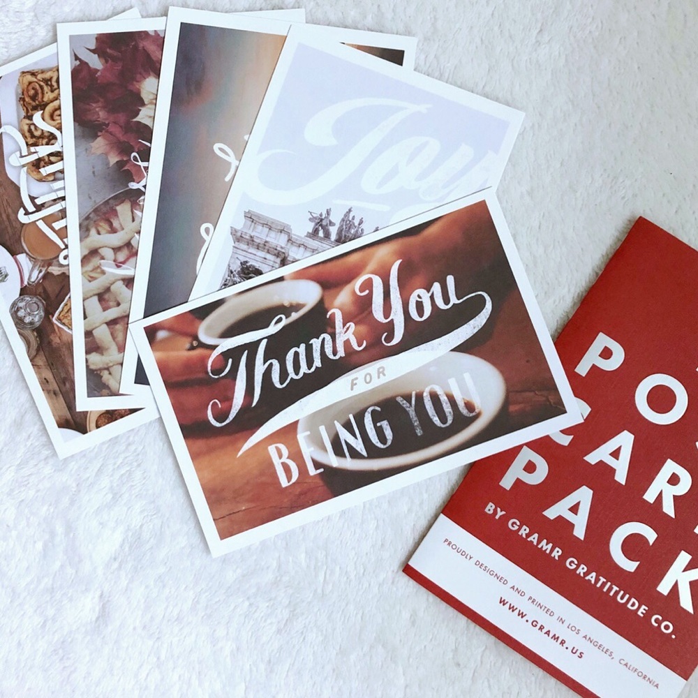 thank you card postcard pack